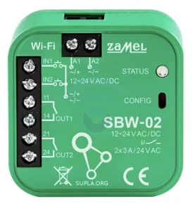 Sterownik bramowy Wi-Fi Zamel SBW-02 2-kanałowy